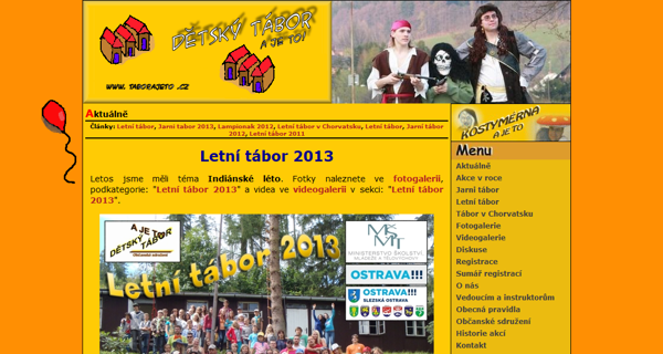 Dětský tábor A JE TO Dětský tábor A JE TO